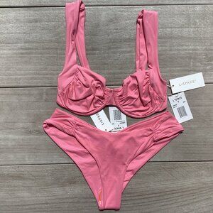 L*SPACE Stella Top & Monica bikini bottom set